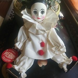 Vintage Effanbee Pierrot French Clown Sleepy Doll